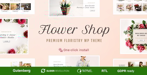 Flower Shop - Decoration Store and Floristic WordPress Theme Logo